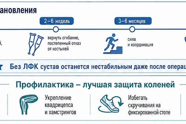 Разрыв крестообразной связки: как лечат травму и когда действительно нужна операция